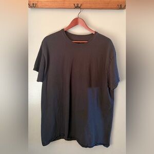 Hanes Men's 100% Cotton ComfortSoft Black Short Sleeve Tee, Size XL